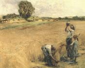 莱昂 奥古斯汀 莱尔米特 : Drinking harvester has the gourde